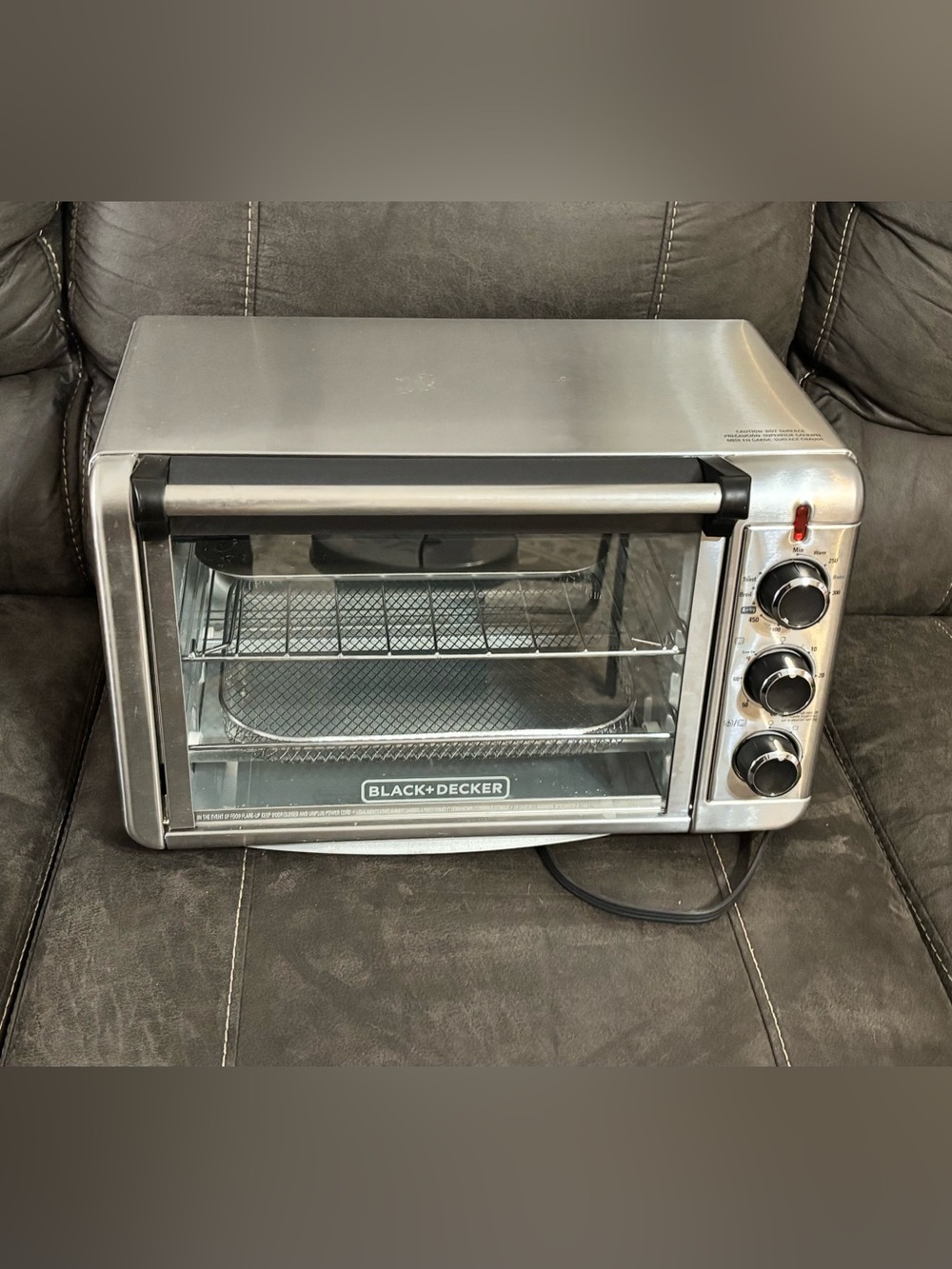 Black & Decker Small Countertop Oven - Black and Silver